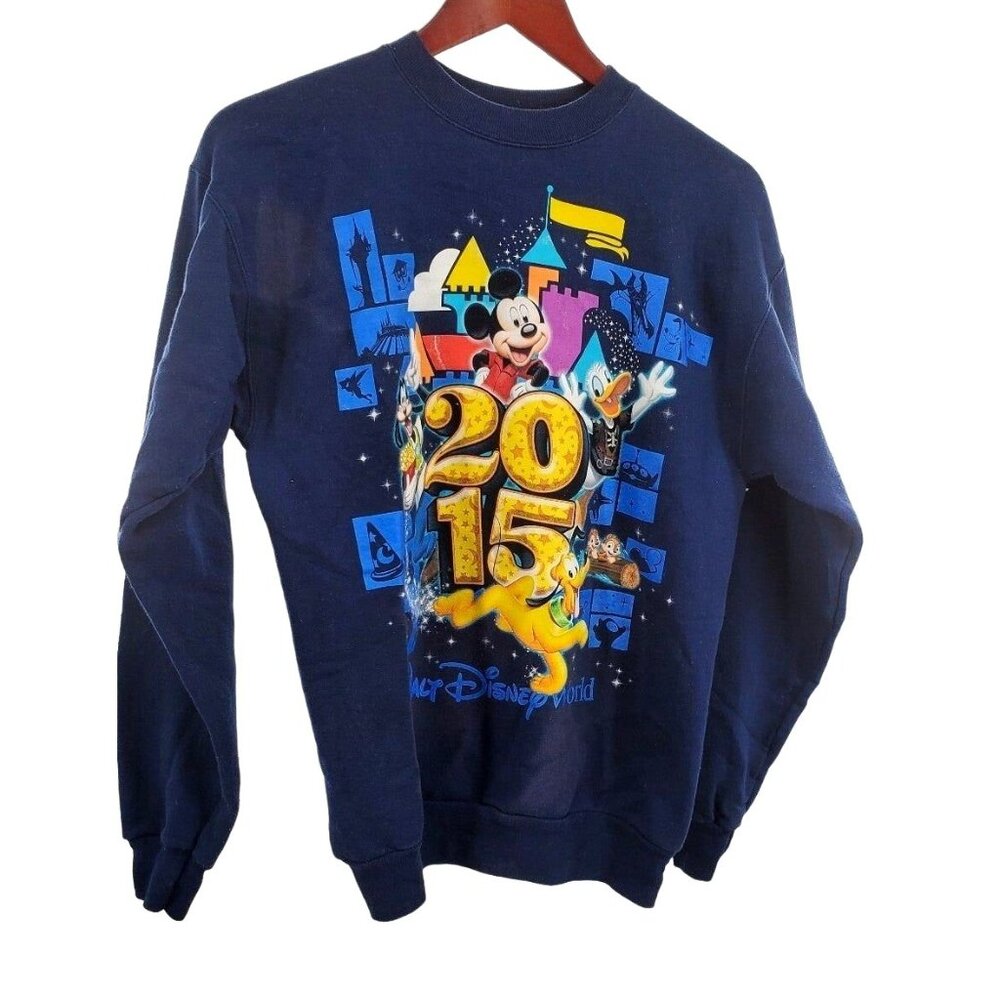 2015 Small Walt Disney World Celebration Vintage Sweater Pullover Sweatshirt